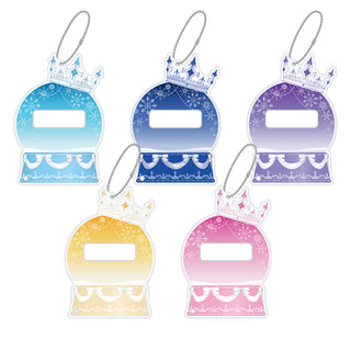 スノードーム風オーロラ缶バッジフレーム