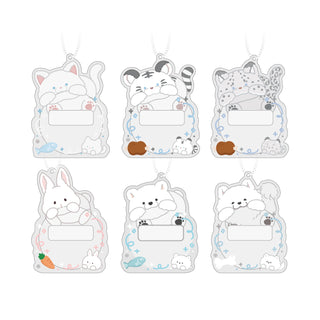 ときめーくあにまるず缶バッジフレーム・シロ(全6種)